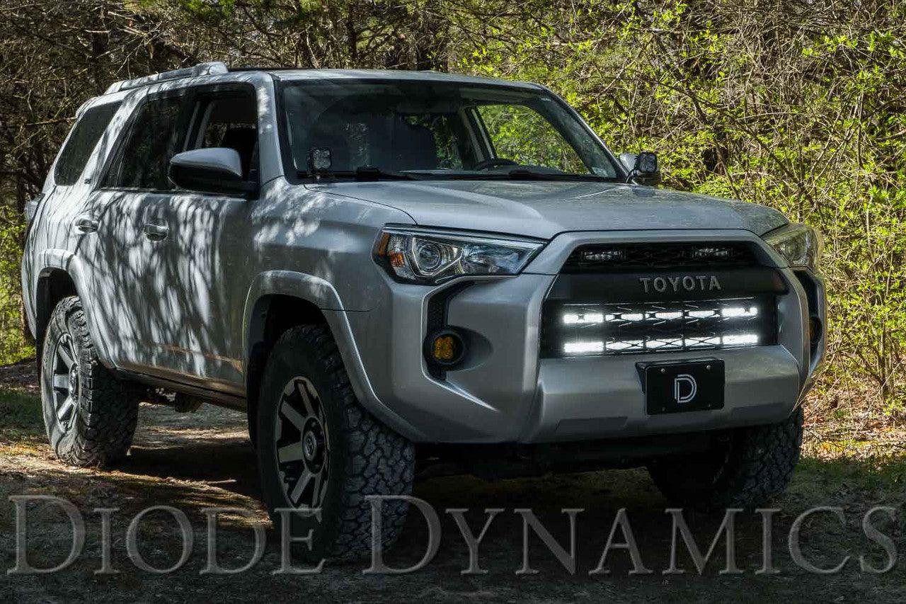 Diode Dynamics SS30 Dual Stealth Lightbar Kit for 2014-2019 Toyota 4Runner Amber Combo - Apollo Optics