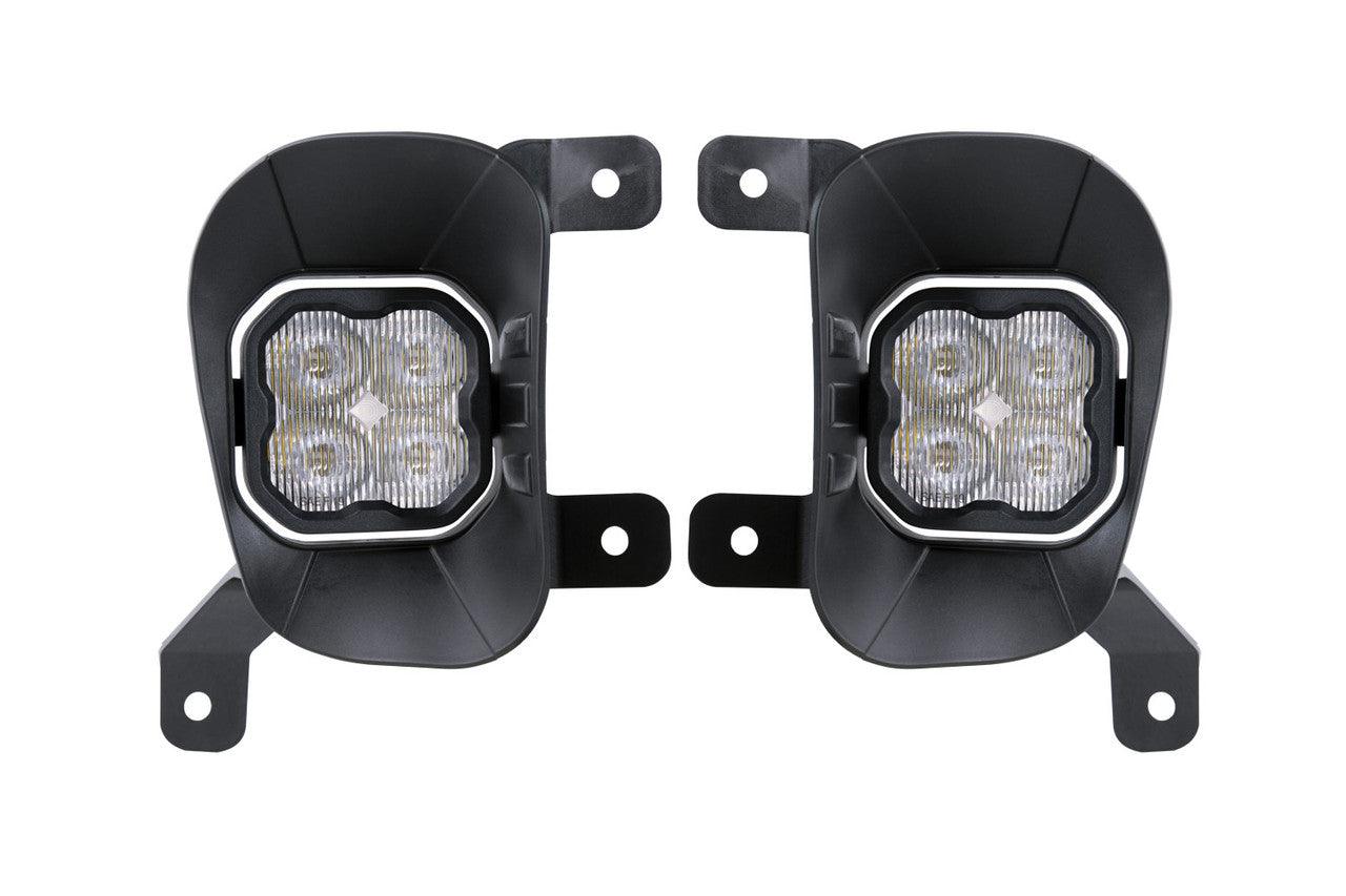 Diode Dynamics SS3 LED Fog Light Kit for 2013-2018 Ram 1500 White SAE-DOT Fog Pro w- Backlight - Apollo Optics