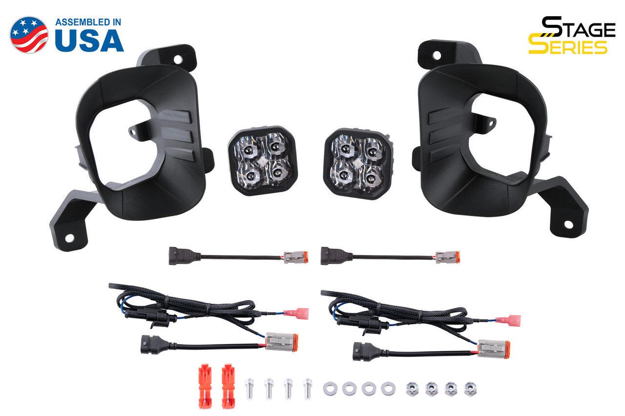 Diode Dynamics SS3 LED Fog Light Kit for 2019-2021 Ram 1500 Classic White SAE-DOT Fog Max w- Backlight - Apollo Optics