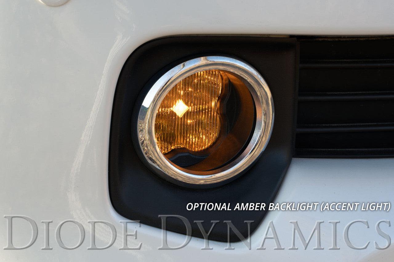 Diode Dynamics SS3 LED Fog Light Kit for 2010-2013 Lexus GX460, White SAE-DOT Fog Sport with Backlight - Apollo Optics