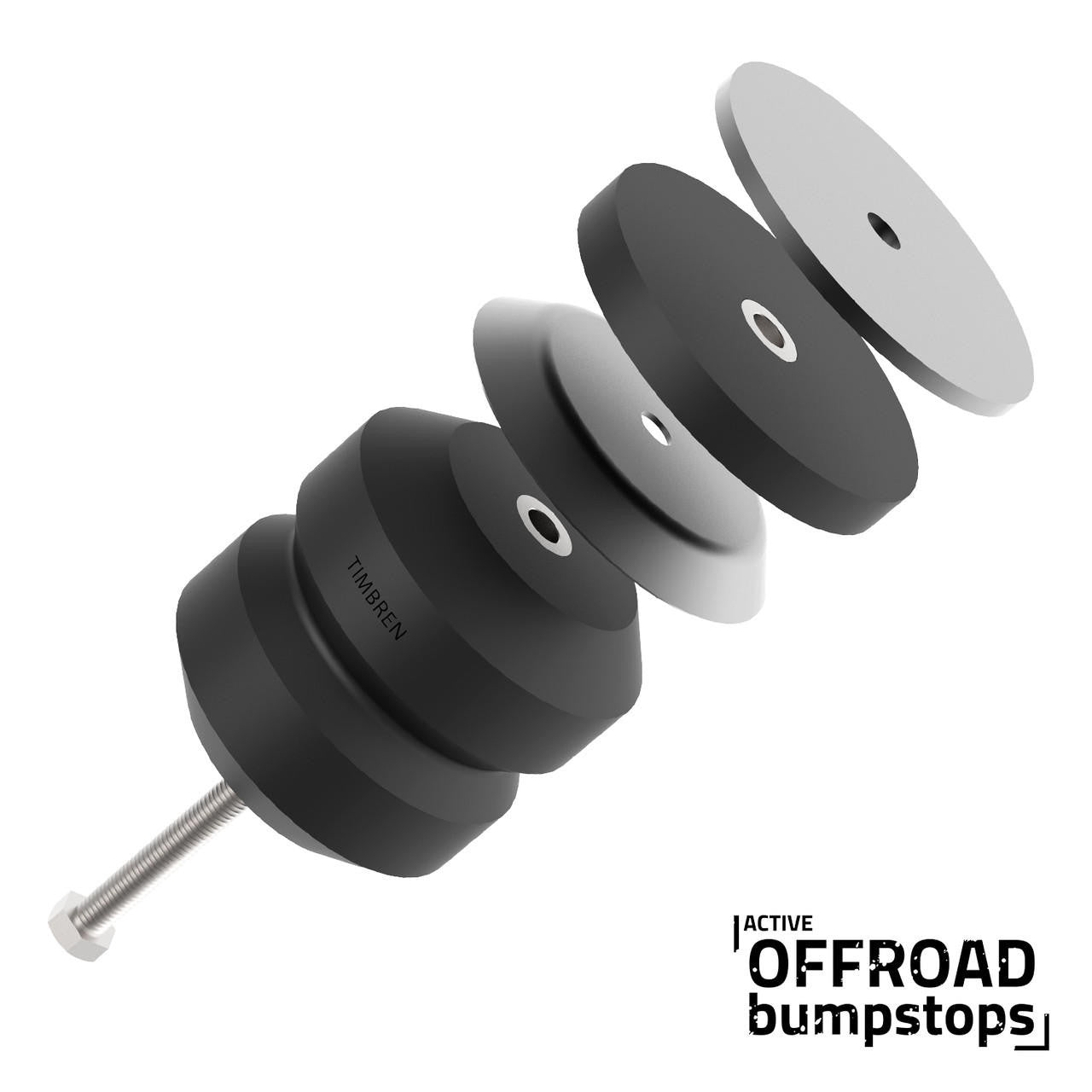 Active Off-Road Bumpstops for 2016-2023 Ford Ranger, Rear Kit - Apollo Off-Road