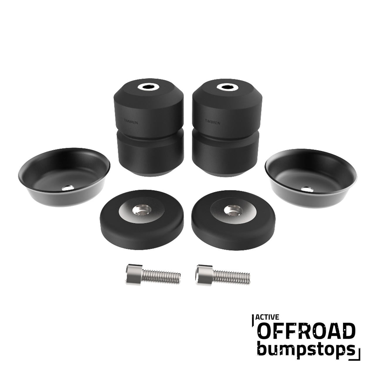 Active Off-Road Bumpstops for Jeep JK (07-18), JL (18-23), Rear Kit - Apollo Off-Road