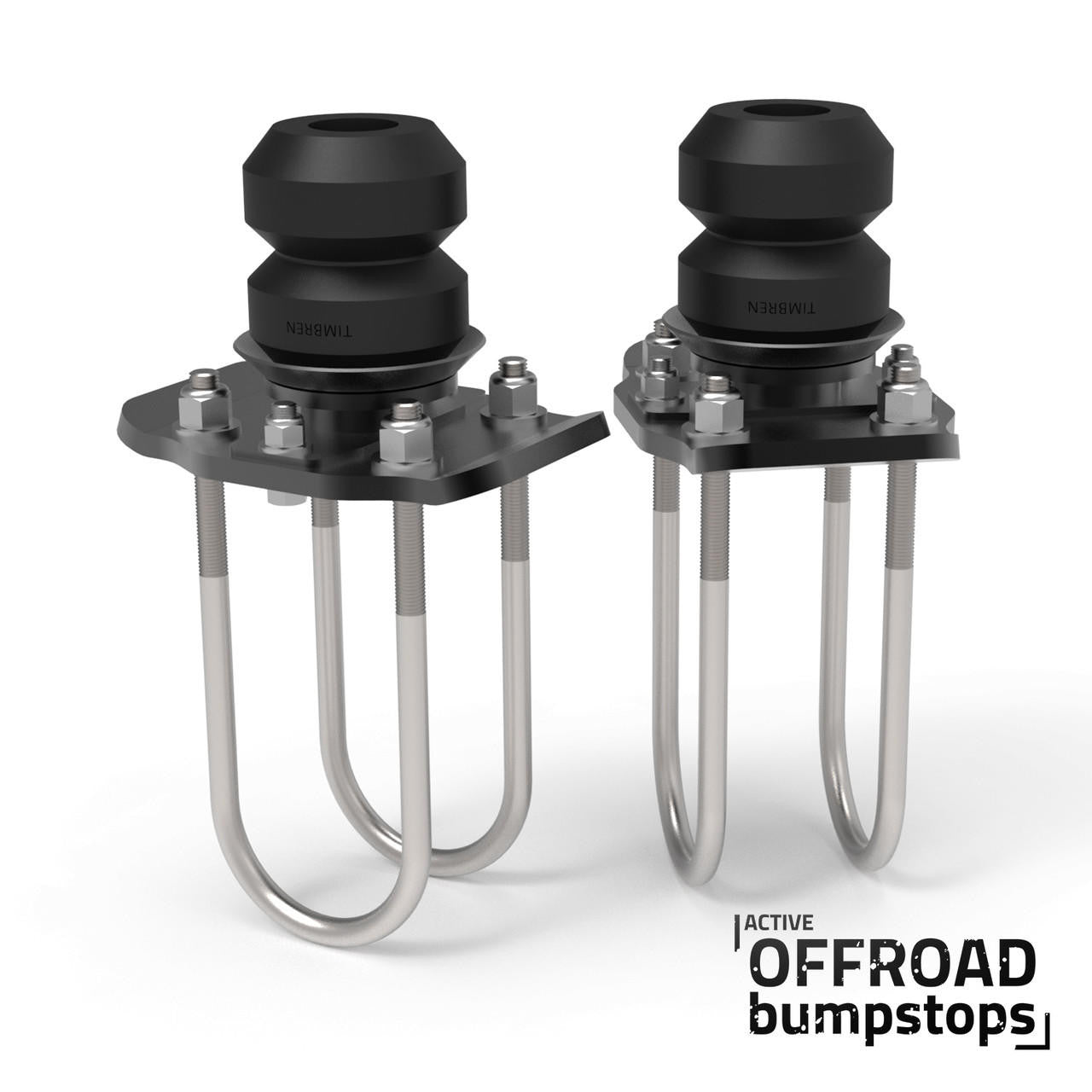 Active Off-Road Bumpstops with U-Bolt Flip Kit for 2015+ Chevy Colorado-GMC Canyon, Front Kit - Apollo Off-Road