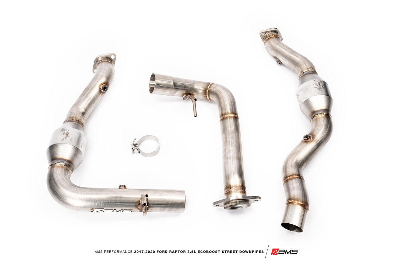 AMS Performance 2017-2020 Ford Raptor 3.5L EcoBoost Street Downpipes - Apollo Off-Road