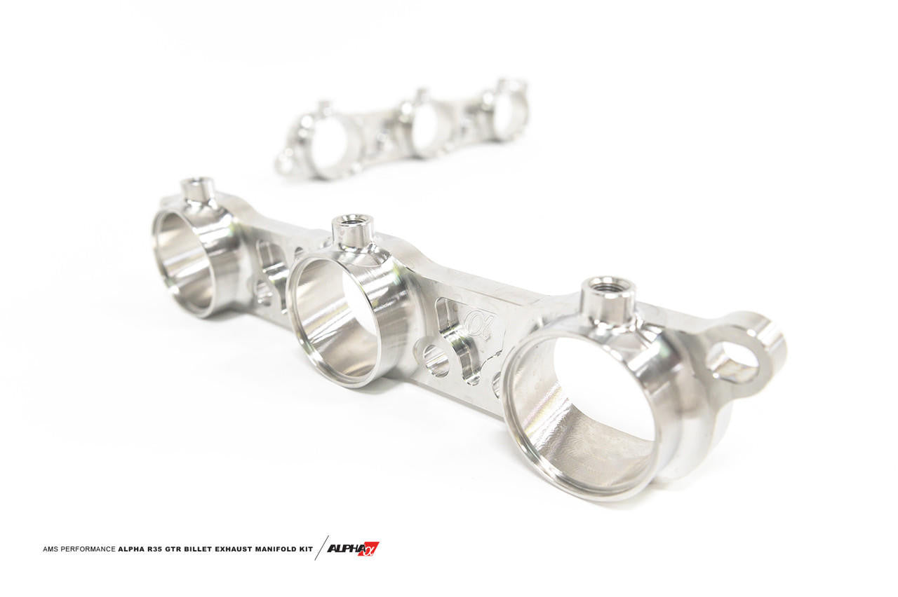 AMS Performance Alpha Performance R35 GTR Billet Exhaust Manifold Flange Kit - Apollo Off-Road