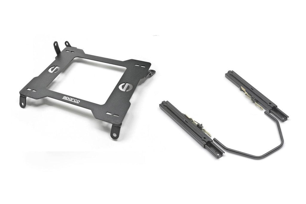 AMS Performance Alpha R35 Racing Seat Bracket w- Sparco Sliders and Base - 2008-2010, Left - Apollo Off-Road