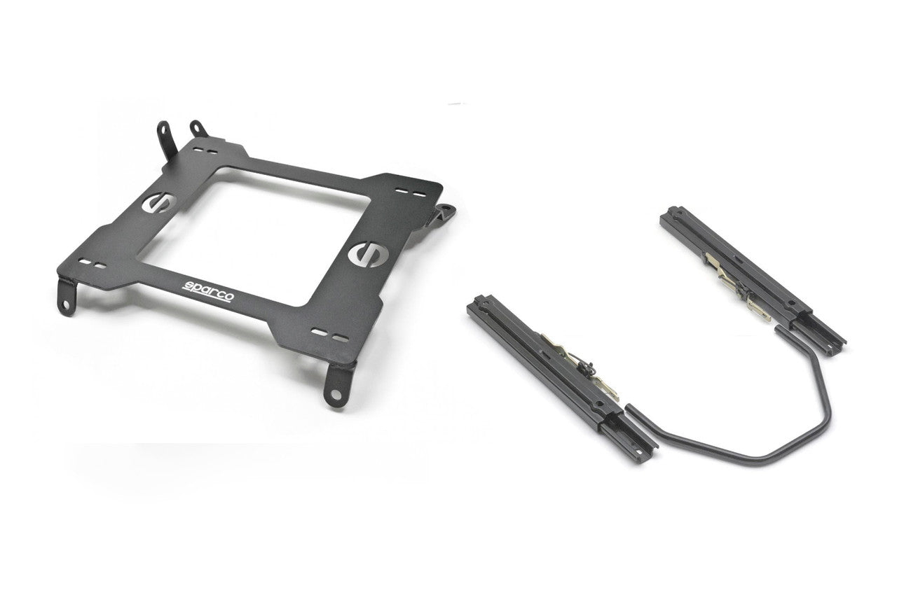 AMS Performance Alpha R35 Racing Seat Bracket w- Sparco Sliders and Base - 2008-2010, Right - Apollo Off-Road