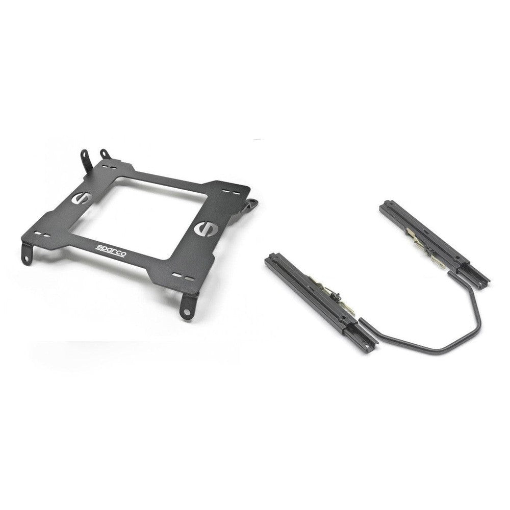 AMS Performance Alpha R35 Racing Seat Bracket w- Sparco Sliders and Base - 2011+, Left - Apollo Off-Road
