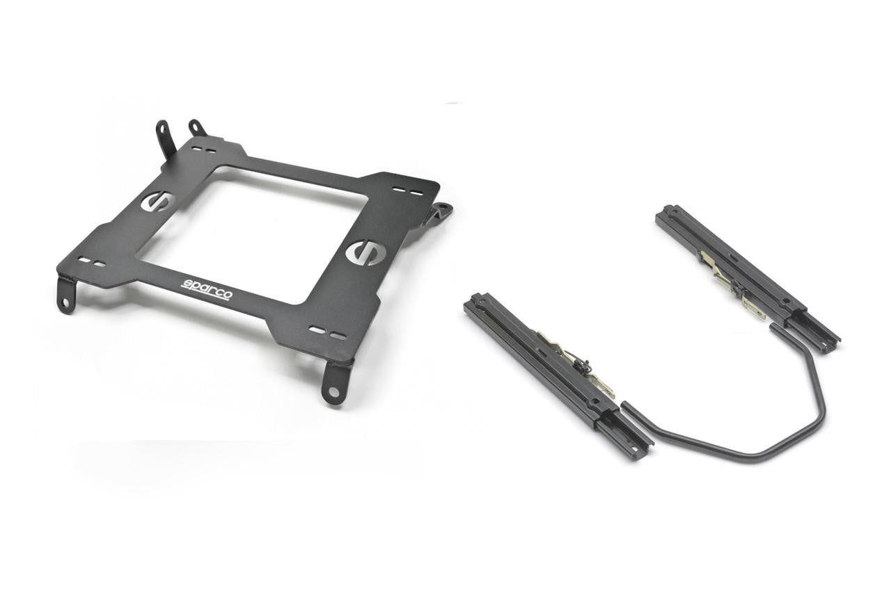 AMS Performance Alpha R35 Racing Seat Bracket w- Sparco Sliders and Base - 2011+, Right - Apollo Off-Road
