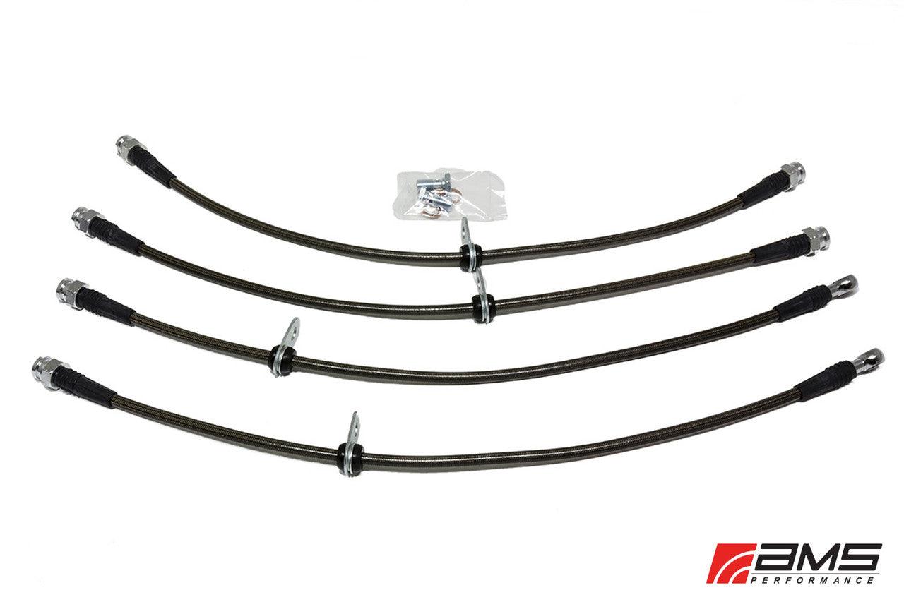 AMS Performance Mitsubishi Lancer Evolution X Stainless Steel Brake Lines - Apollo Off-Road