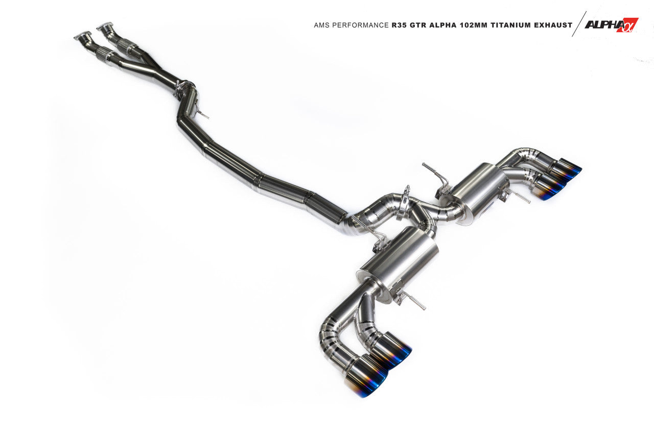 AMS Performance R35 GTR Alpha 102mm Titanium Exhaust - Apollo Off-Road