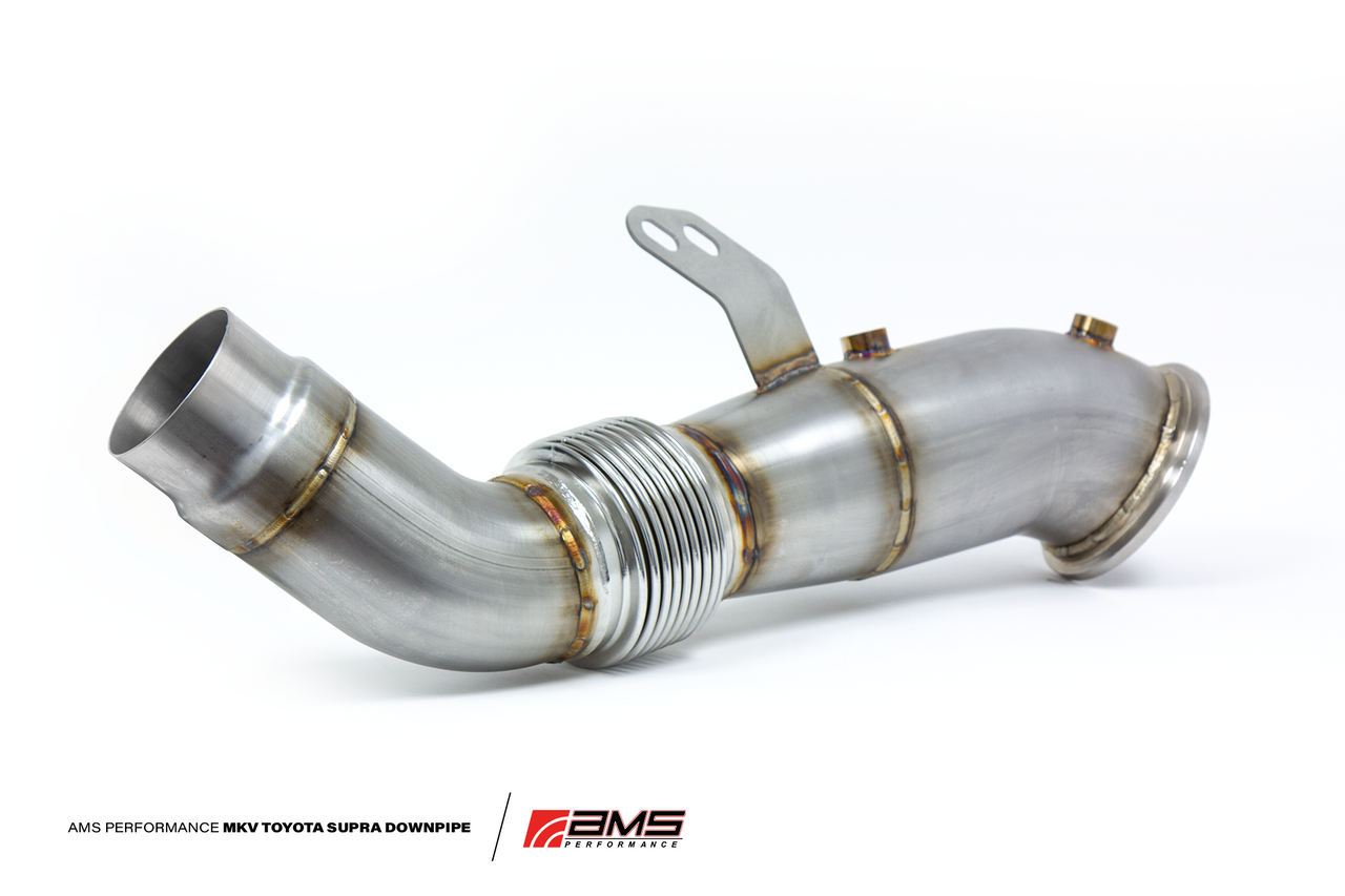 AMS Performance Toyota GR Supra Stainless Steel Race Downpipe AMS.38.05.0001-1 - Apollo Off-Road