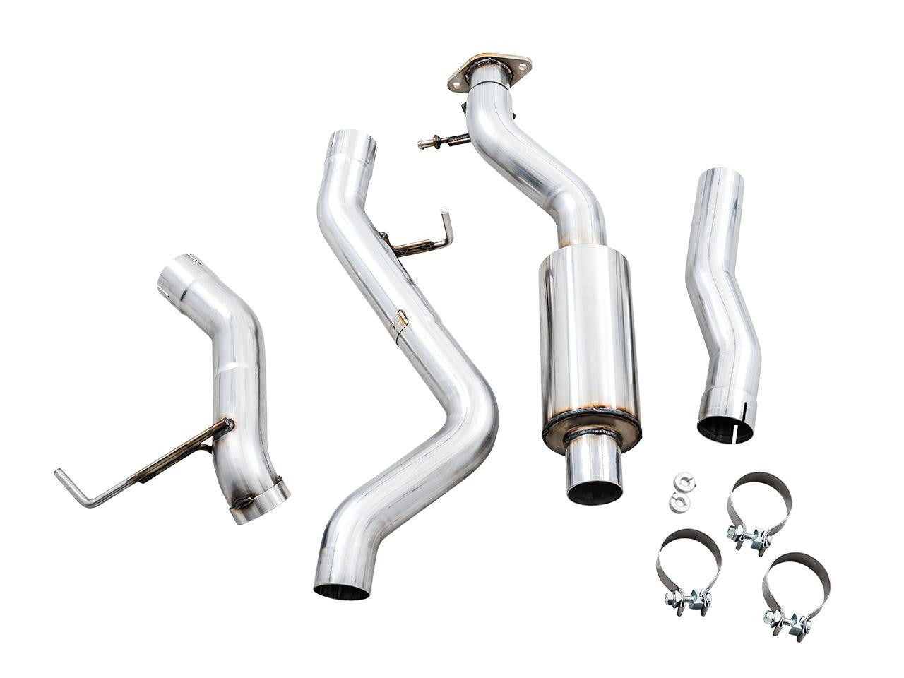 AWE 0FG Catback Exhaust for Ford Bronco with BashGuard - no tips - Apollo Off-Road