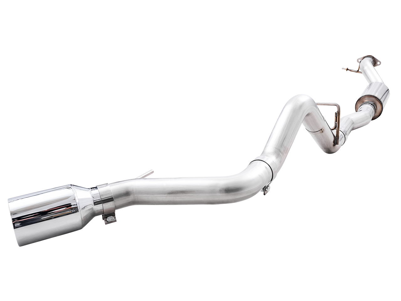 AWE 0FG Catback Exhaust for Ford Bronco with BashGuard - Single 5" Chrome Silver Tip - Apollo Off-Road
