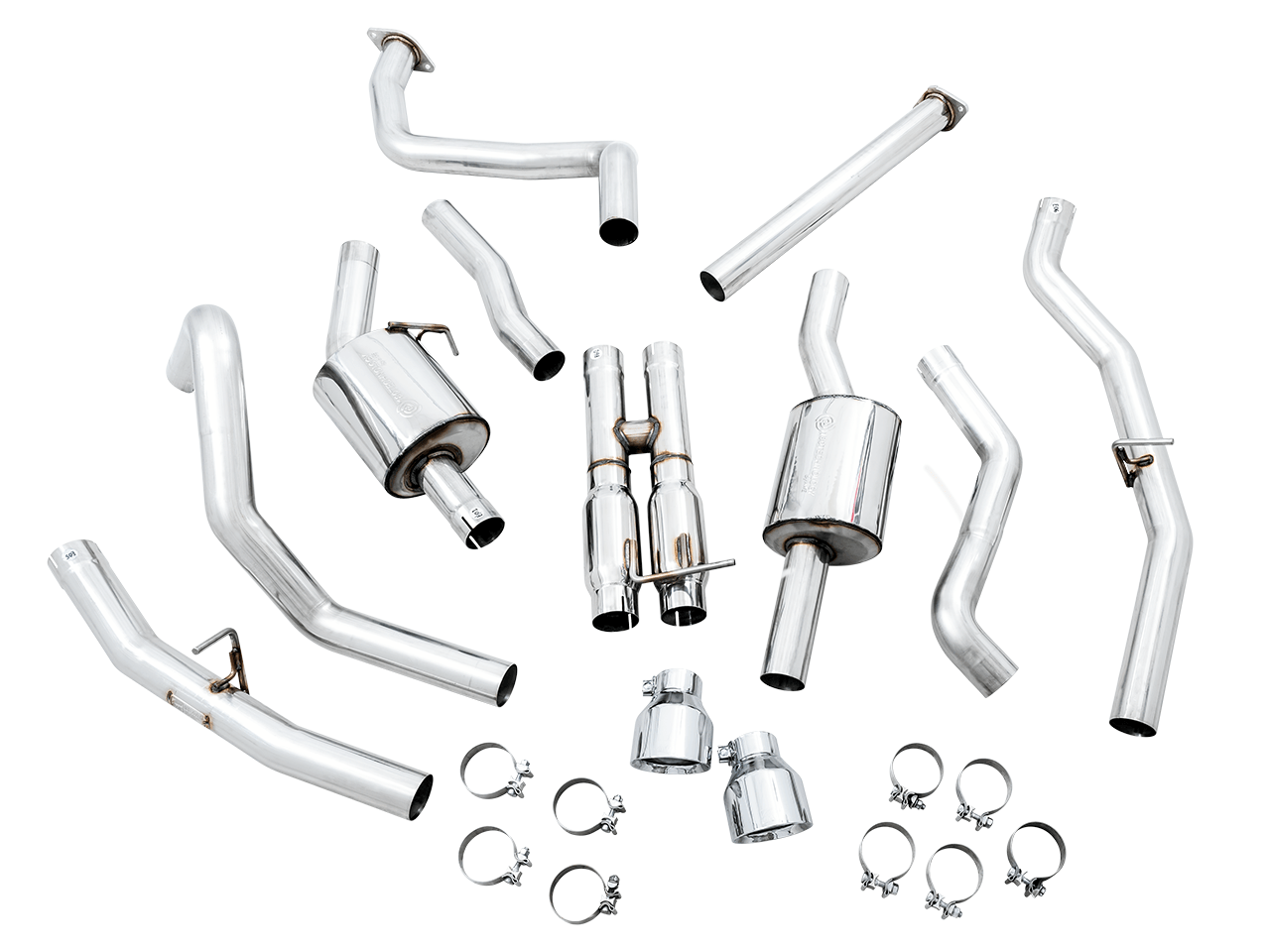 AWE 0FG Catback Exhaust for RAM TRX - Chrome Silver Tips - Apollo Off-Road
