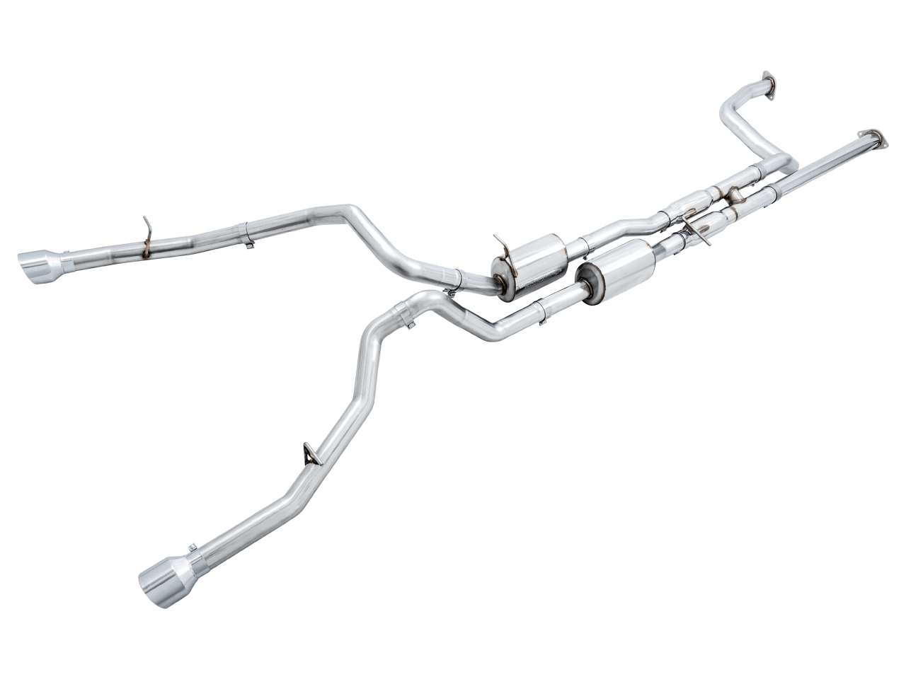AWE 0FG Catback Exhaust for RAM TRX - Chrome Silver Tips - Apollo Off-Road