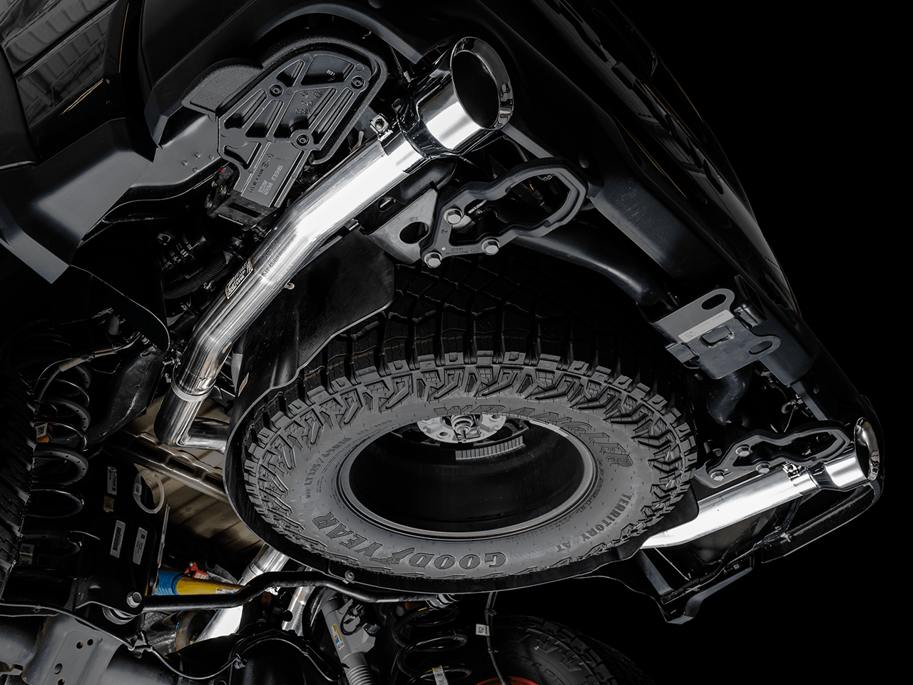 AWE 0FG Catback Exhaust for RAM TRX - Chrome Silver Tips - Apollo Off-Road