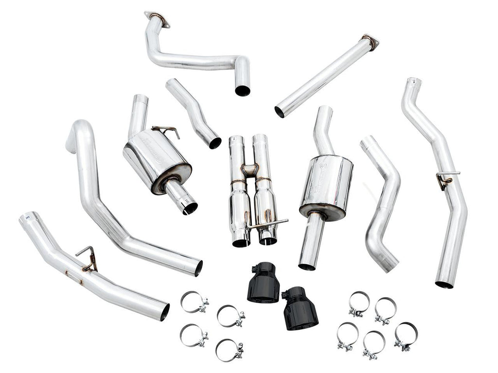 AWE 0FG Catback Exhaust for RAM TRX - Diamond Black Tips - Apollo Off-Road