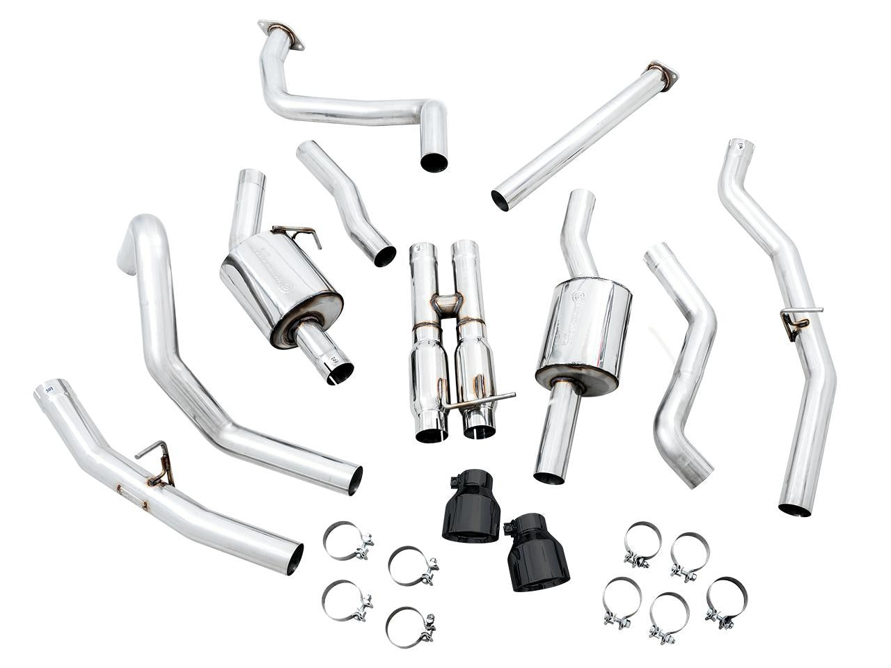 AWE 0FG Catback Exhaust for RAM TRX - Diamond Black Tips - Apollo Off-Road