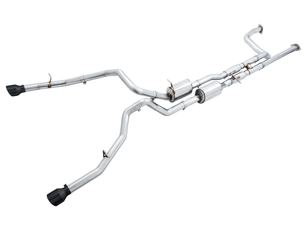 AWE 0FG Catback Exhaust for RAM TRX - Diamond Black Tips - Apollo Off-Road