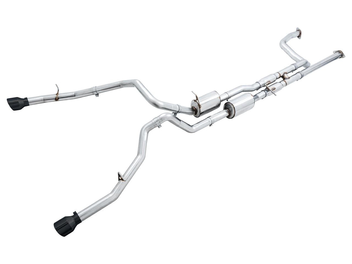 AWE 0FG Catback Exhaust for RAM TRX - Diamond Black Tips - Apollo Off-Road