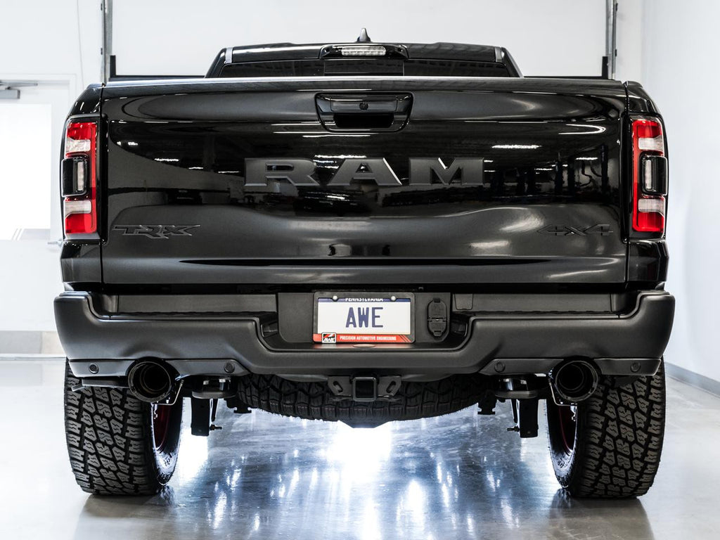 AWE 0FG Catback Exhaust for RAM TRX - Diamond Black Tips - Apollo Off-Road