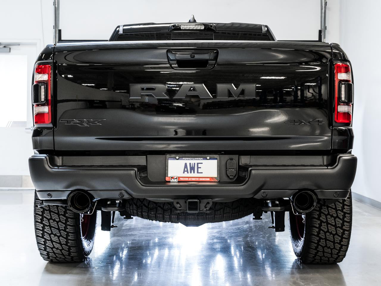 AWE 0FG Catback Exhaust for RAM TRX - Diamond Black Tips - Apollo Off-Road