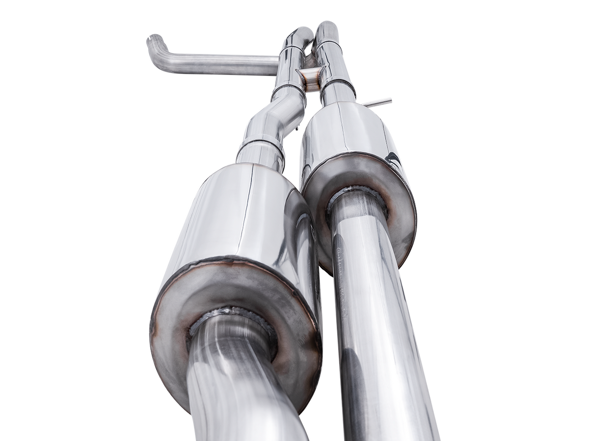 AWE 0FG Catback Exhaust for Silverado ZR2-Sierra AT4X - Quad Chrome Silver Tips - Apollo Off-Road