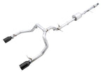 AWE 0FG Catback Split Rear Exit Exhaust for 4th Gen Silverado-Sierra 1500 5.3L (Flat Bumper) - Dual Diamond Black Tips - Apollo Off-Road