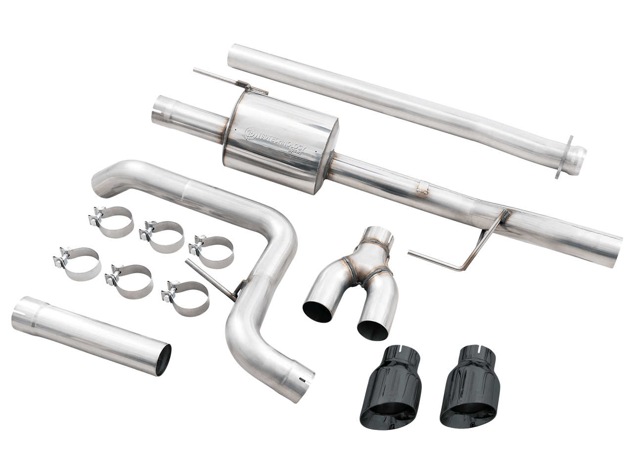 AWE 0FG Dual Side Exit Exhaust for '21+ Ford F-150 - 4.5" Diamond Black Tips - Apollo Off-Road