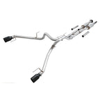 AWE 0FG Exhaust for Gen 2 Ford Raptor (Resonated Performance Cat-back) - Diamond Black 5" Tips - Apollo Off-Road