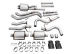 AWE 0FG Exhaust with BashGuard for 3rd Gen Tacoma - Dual Diamond Black Tips - Apollo Off-Road