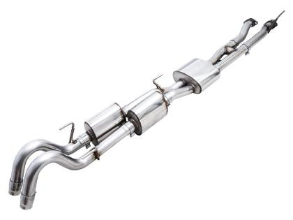 AWE 0FG Exhaust with BashGuard for 3rd Gen Tacoma - No Tips - Apollo Off-Road