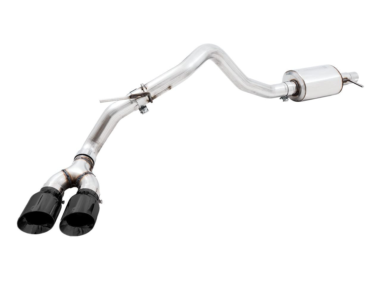 AWE 0FG Exhaust with BashGuard for Ford Ranger - Dual Diamond Black Tips - Apollo Off-Road