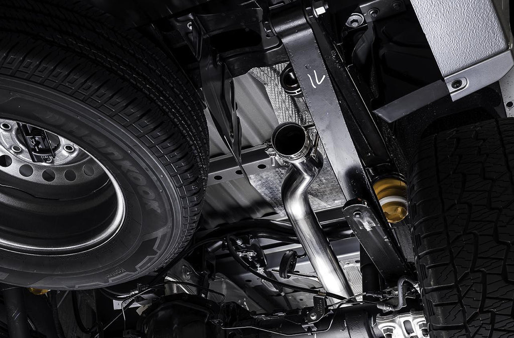 AWE 0FG Exhaust with BashGuard for Ford Ranger - Dual Diamond Black Tips - Apollo Off-Road