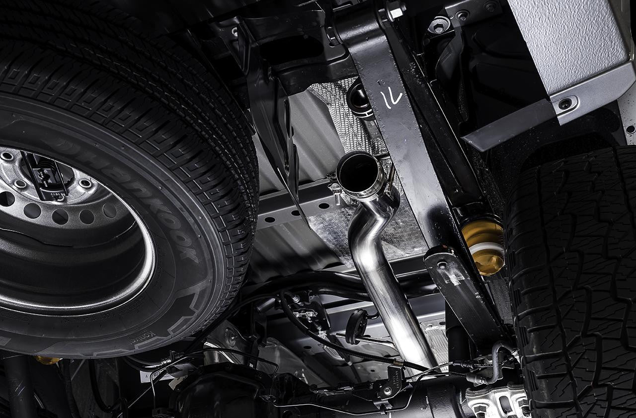 AWE 0FG Exhaust with BashGuard for Ford Ranger - Dual Diamond Black Tips - Apollo Off-Road