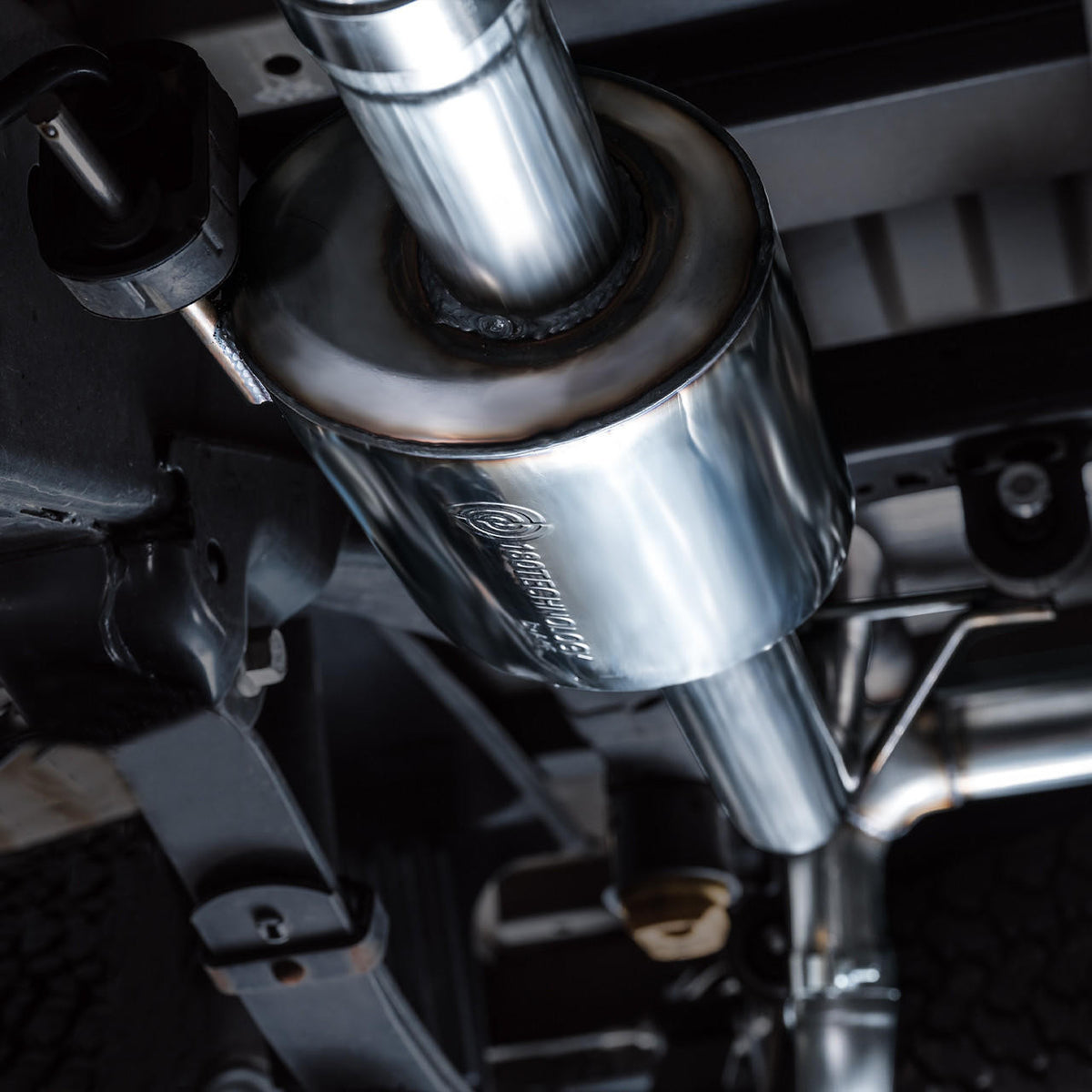 AWE 0FG Non-Resonated Catback for '21+ Ford F-150 Tremor (With Bumper Cutouts) - Diamond Black Tips - Apollo Off-Road