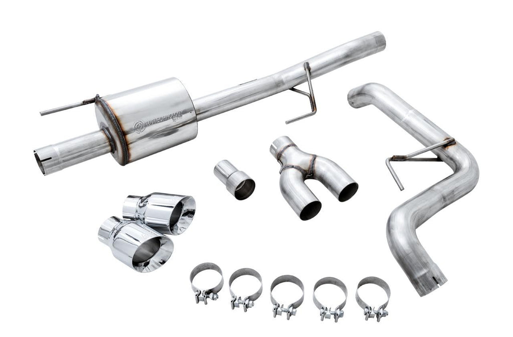 AWE 0FG Single Exit Exhaust for '15-'20 F-150 - 4.5" Chrome Silver Tips - Apollo Off-Road