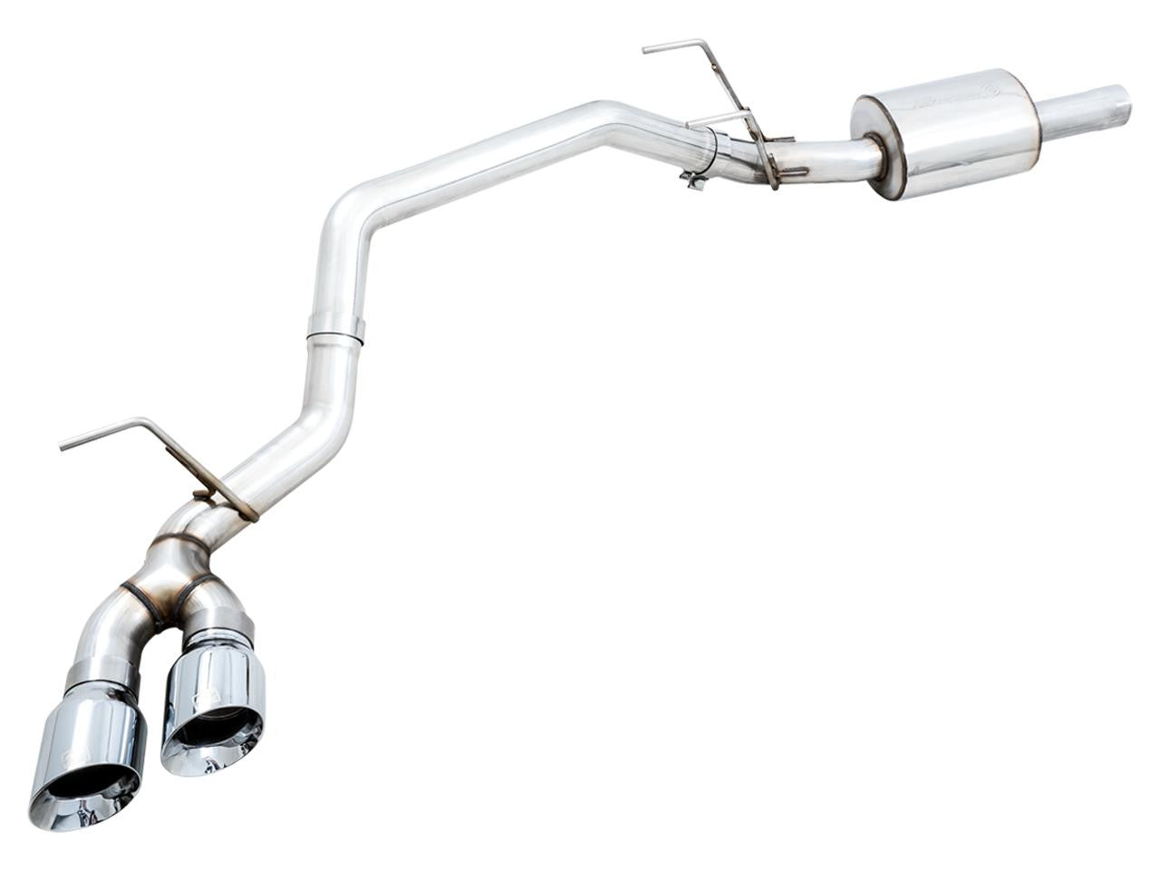 AWE 0FG Single Side Exit Catback Exhaust for 4th Gen RAM 1500 5.7L (without bumper cutouts) - Dual Chrome Tips - Apollo Off-Road