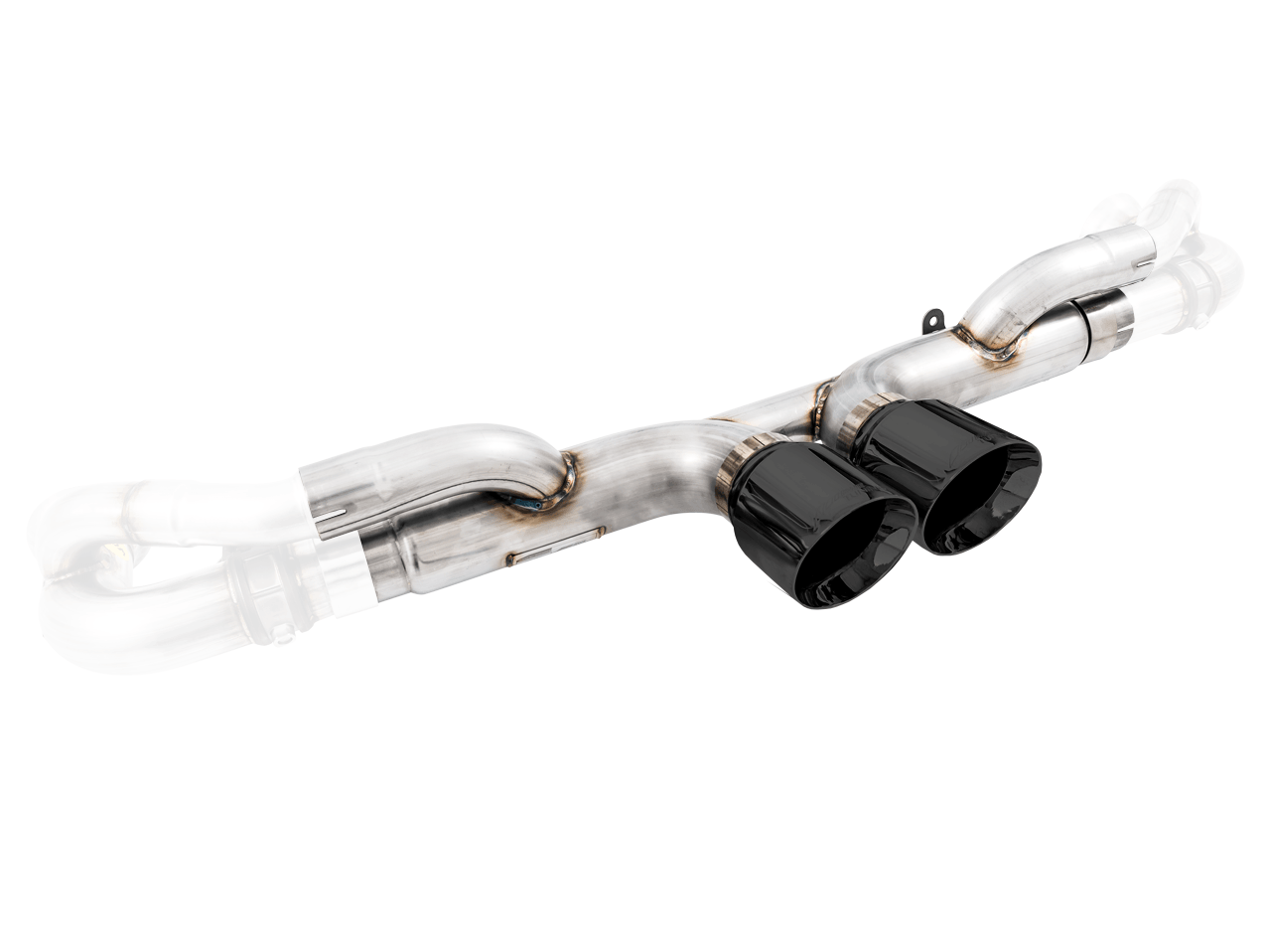 AWE Center Muffler Delete for Porsche 991.1 - 991.2 GT3 - RS - Diamond Black Tips - Apollo Off-Road