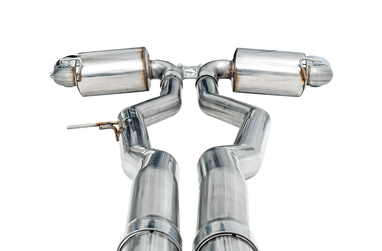 AWE Non-Resonated Touring Edition Exhaust for A90 Supra - 5" Chrome Silver Tips - Apollo Off-Road