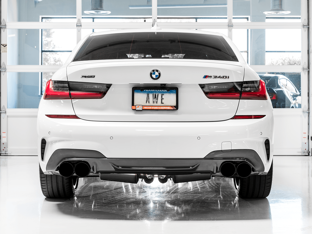 AWE Non-Resonated Touring Edition Exhaust for G2X M340i - M440i - Diamond Black Tips - Apollo Off-Road