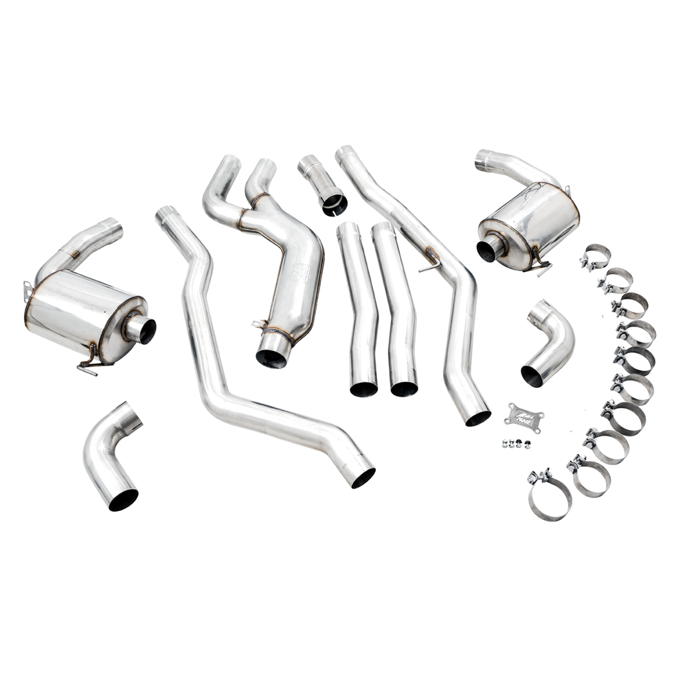 AWE Non-Resonated Touring Edition Exhaust for G2X M340i - M440i - OE Tips - Apollo Off-Road