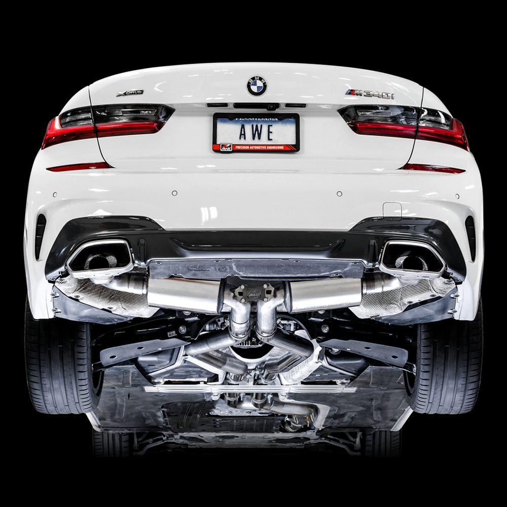 AWE Non-Resonated Touring Edition Exhaust for G2X M340i - M440i - OE Tips - Apollo Off-Road