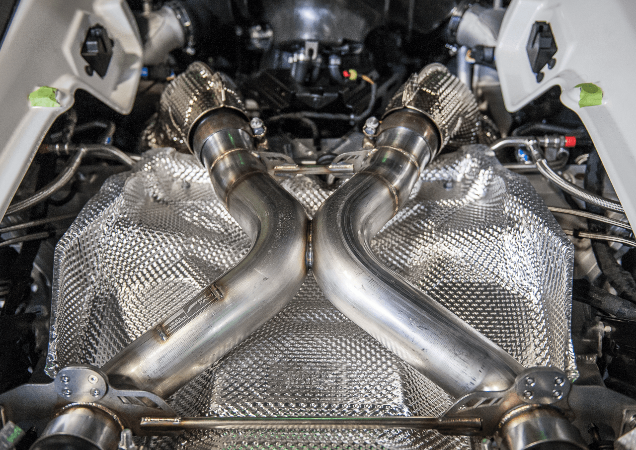 AWE Performance Exhaust for McLaren 650S - Black Tips - Apollo Off-Road
