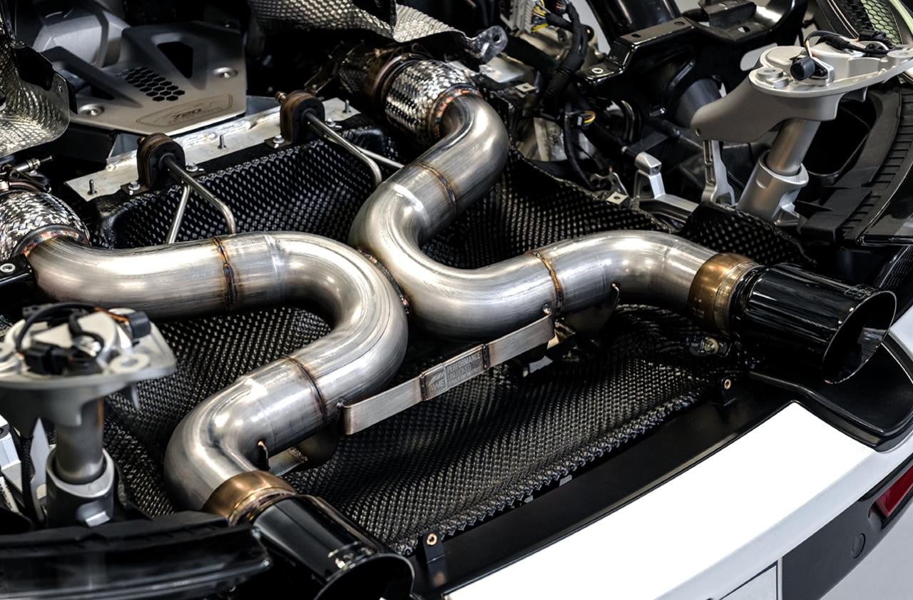 AWE Performance Exhaust for McLaren 720S - Diamond Black Tips - Apollo Off-Road