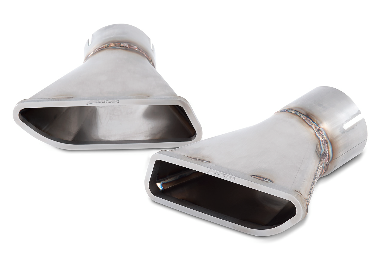 AWE Performance Exhaust for McLaren MP4-12C - Machined Tips - Apollo Off-Road