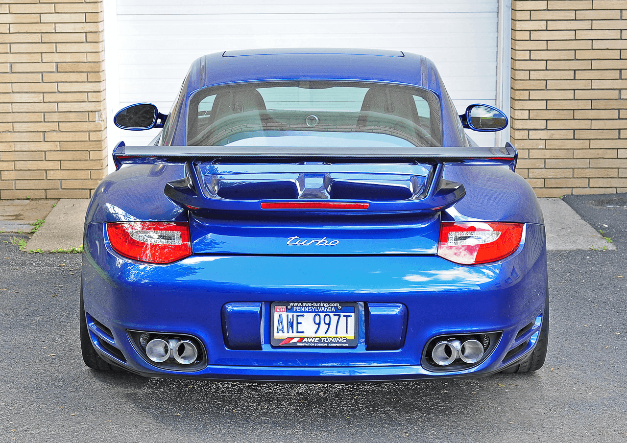 AWE Performance Exhaust for Porsche 997.2 Turbo - S - Chrome Silver Quad Tips - Apollo Off-Road