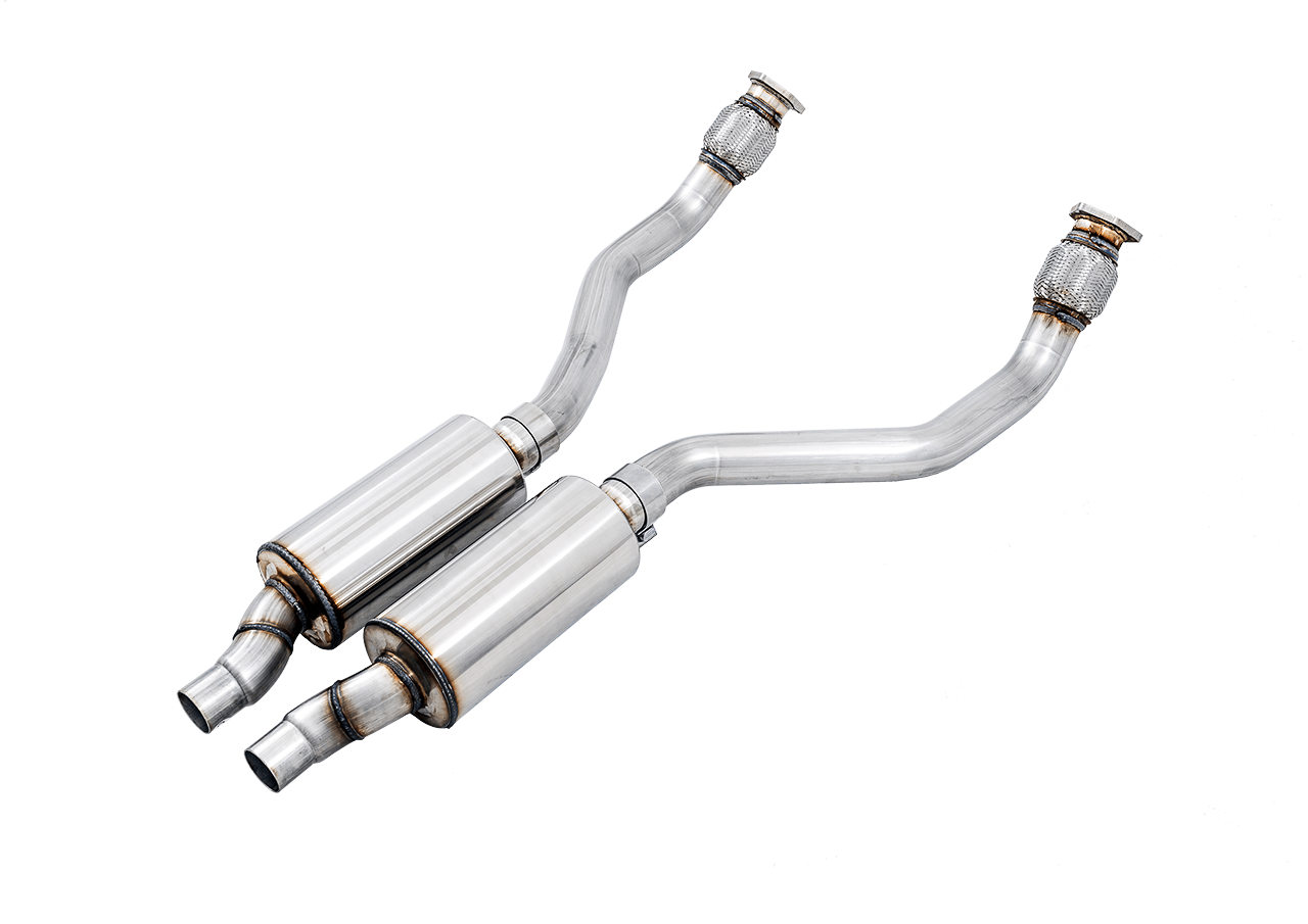 AWE Resonated Downpipes for 8R Q5 3.2L - Apollo Off-Road