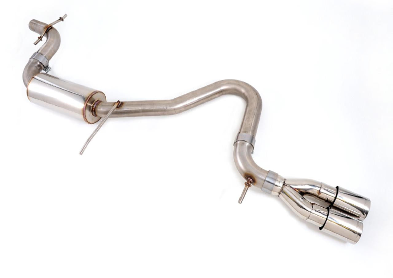 AWE Resonated Performance Exhaust for Audi A3 FWD, Chrome Tips - Apollo Off-Road